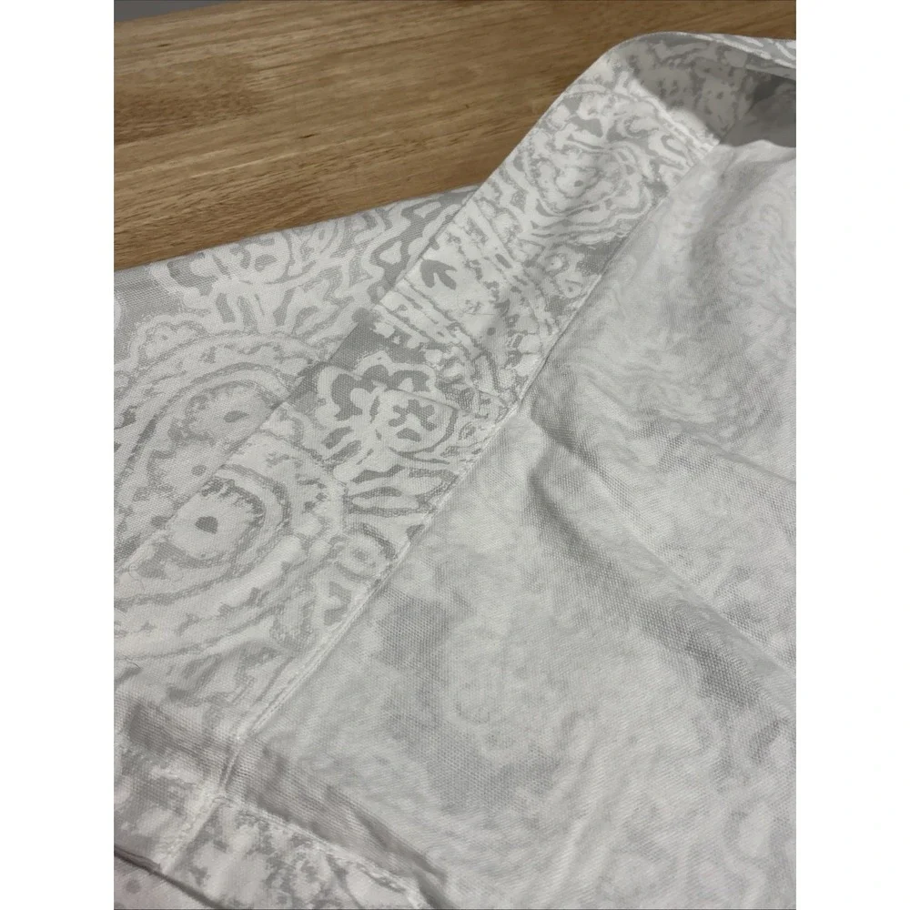 Tommy Hilfiger Curtain Panels, 2, Gray and White, 90